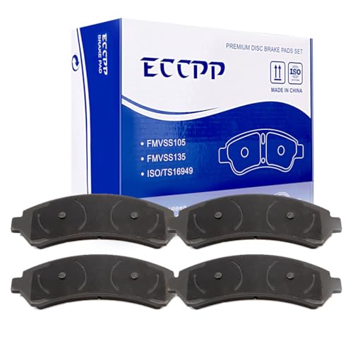 ECCPP D726-7593 4pcs Front Ceramic Disc Brake Pad Set Fit For Chevrolet Blazer 1997-2005,For Chevrolet S10 1998-2004,For GMC Jimmy 1997-2005,For GMC Sonoma 1998-2004,For Isuzu Hombre 1998-2000 - style: D726 [4pcs]