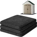 ToLanbbt Outdoor Storage Shed Floor Mat, 8.2 x 6 FT Waterproof Carport Mat, Washable Furniture Pad with Non Slip Backing for Dust, Oil, Protection, Storage Shed Not Included - size: 8.2 x 6 FT