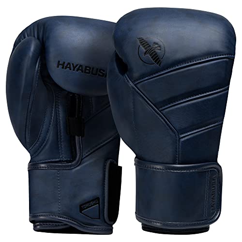 Hayabusa T3 LX Leather Boxing Gloves | Leather Boxing Gloves, Training Gloves Men and Women, Sparring Gloves, Heavy Bag Gloves, 16oz Boxing Gloves, Muay Thai Gloves - color: Indigo, size: 16oz
