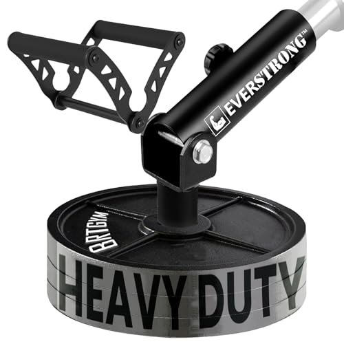 EVERSTRONG T Bar Row Attachment with V Bar Attachment Landmine Handle - 360 Swivel Landmine Attachment for Barbell for Full-Body Workout in Home Gym - Small Spaces - Deadlifts Squats Landmine Stand - style: 2" Base with V Grip