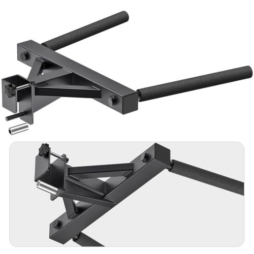Dip Attachment for Power Cage with 5/8" or 1" Hole, Y-Shaped Dip Bar | Squat Rack Accessories with Non-Slip Foam Grips, Full Welded Steel, Power Rack Attachment for Home Gym Strength Training - color: D: Dip Bar Attachment(2x2 Rack, 5/8 & 1" hole)