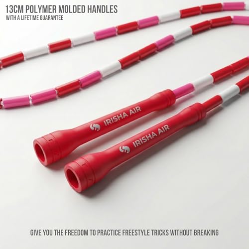 Pro-Grade Beaded Jump Rope for Beginners - color: Irisha