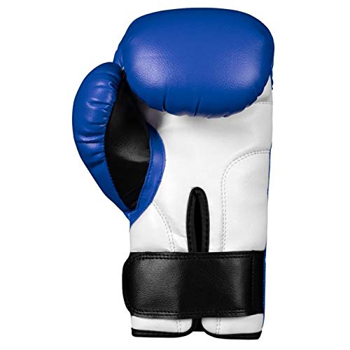 TITLE Boxing Classic Kid & Youth Boxing Gloves 2.0 - Youth & Kids Boxing Gloves, Boxing Equipment - color: Blue/White/Black