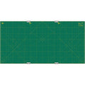 OLFA 35" x 70" Connecting Grid Rotary Cutting Mat Set (RM-CLIPS/3) - Self Healing Double Sided 35x70 Inch Cutting Mat with Grid for Fabric & Sewing, Designed for Use with Rotary Cutters (Green) - size: 24"L x 0.3"W
