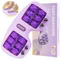 Meifuly Double Foot Massage Roller for Plantar Fasciitis, Portable Dual Foot Roller Tool for Home Use(Purple) - color: Purple