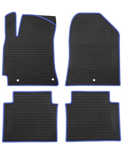 Car Floor Mats Custom Fit for Hyundai Elantra 2020 2019 2018 2017 Odorless Washable Heavy Duty Rubber (All Weather) Floor Liners Blue - color: Blue, size: Elantra: 2017-2020