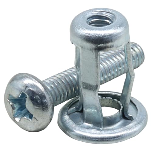 M4 x 20 Hollow Door Anchor Set, 20 Pack | Metal Cavity Fixing, Aluminium Cladding, Extra Short Wall Anchors for Steel Pipe Iron Sheet Plastic Sheet - size: 20 Pack M4 x 20