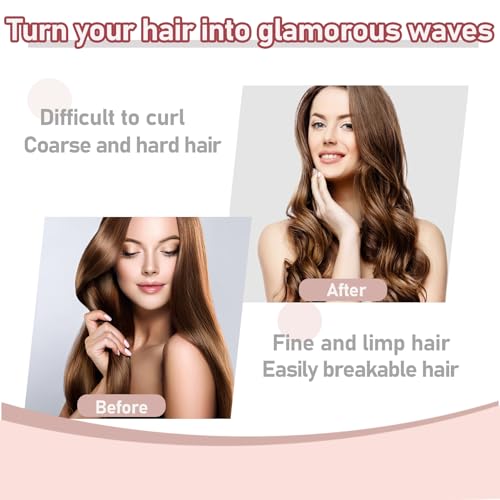 Satin Sponge Hair-Rollers for Women - 9Pcs Soft Foam Rollers to Sleep in, Heatless Overnight Curlers for Short/Long Hair, No Heat Hair Curlers with Dent-Free Satin Surface - color: Pink, size: 1 Count (Pack of 1)