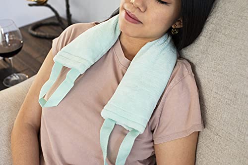 DreamTime Comfort Neck Wrap Soothing Aromatherapy Perfect for Pain Relief Lavender and Peppermint, Green, 1 Count - color: Green, style: Neck Wrap