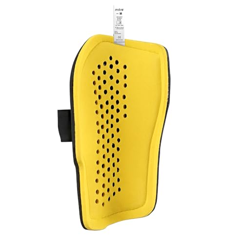 Mitre Unisex Soccer Shin Guards - color: Aircell Pro Black / Yellow, size: X-Large