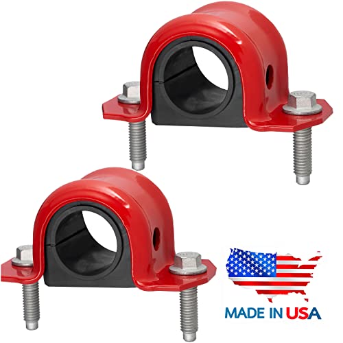 6 PC Front Sway Bar Link Kit + Code Red Extreme Bracket/Bushing Kit FITS Ram 1500 2WD 2002-2010, Ram 2500 3500 2WD 2003-2010, Bushings Made In USA K7400 K7353-32 mm Stabilizer Bar