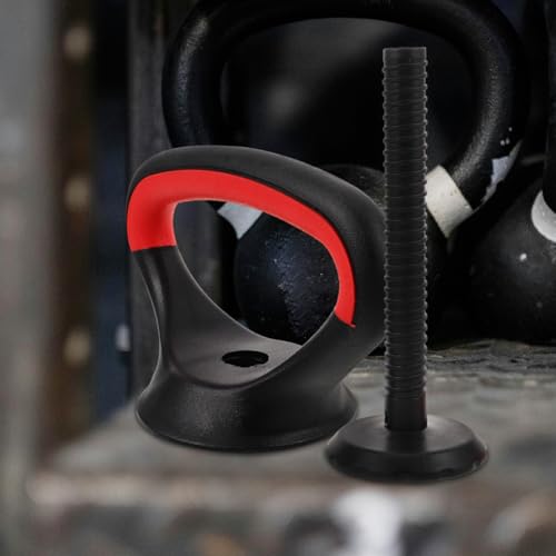 UPKOCH Adjustable Kettlebell Handle for Weight Plates, Dumbbell Converter Grip Attachment for Home Gym Strength Training, Loadable Workout Equipment
