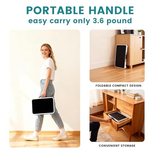 OLIXIS Foldable Step Stool, 330lbs with Non-Slip Platform & Rubber Feet | 1-Step Ladder with Carrying Handle, Sturdy Metal Stool for RV, Truck, Home Kitchen, Indoor & Outdoor Use - size: 1 Stool
