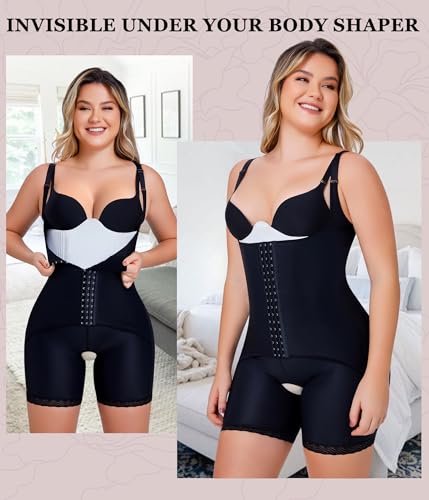 YERKOAD 360 Lipo Foam Ab Board Post Surgery Liposuction Abdominal Compression Boards Belly Wrap Lipo Recovery Waist Cincher - color: White