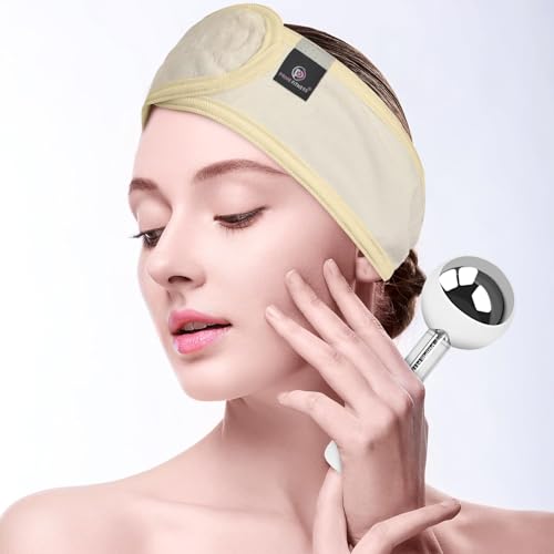 PRIME Fitness Ice Globes for Facials | Unbreakable Steel Cooling Roller | Cryo Sticks for Face | Massager for Face Neck & Eyes | Skin Care for Dark Circles, Puffiness, Wrinkles, (Silver) - color: Silver