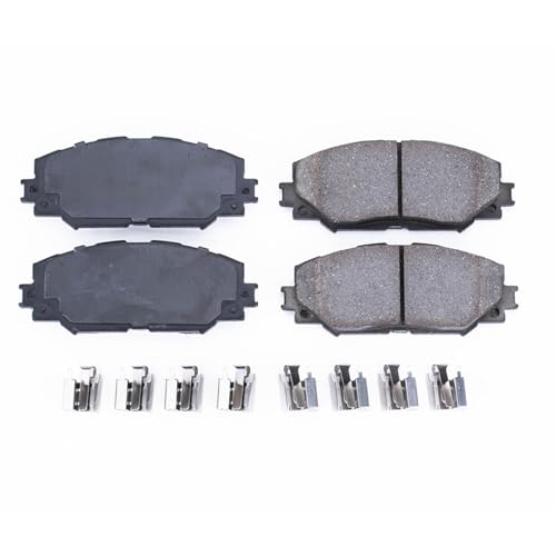 PowerStop Front Brake Pads for Lexus HS250h 2010-12 |Pontiac Vibe 2009-10 |Scion xB 2008-15 |xD 2008-14 |Toyota Corolla 2009-19 - Z17 Ceramic Brake Pads with Installation Hardware, 17-1210 - style: 17-1210