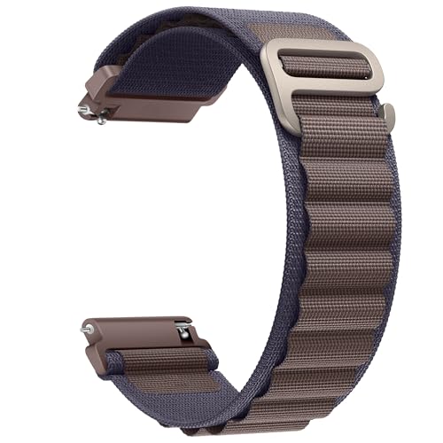 Nylon Band Compatible with Samsung Galaxy Watch 7/FE/6/5 Pro 4 3/Watch 4 6 Classic/Active/Gear S2 S3 Frontier Band, 20mm 22mm Sport Loop Strap for Galaxy Watch 47mm 43mm 45mm 40mm 44mm 42mm 46mm 41mm - color: Sport- Indigo Blue, size: 22mm