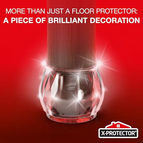 X-Protector Silicone Chair Leg Floor Protectors 16 PCS with Non-Slip Bottom | Anti-Slip Chair Leg Covers - Non-Skid Furniture Leg Caps - Furniture Pads for 1.4-1.8" Round & 1.1-1.4" Square Legs! - size: 16 1.4" - 1.8"