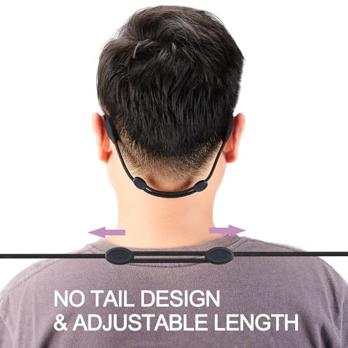 Glasses Strap for Ray-Ban Meta and Wide Frame Glasses–Adjustable Sunglasses Straps Cords for Men Women kids-Eye Glasses Holders Around Neck, Eyewear String Lanyard(3pcs 14in Black/Purple/Red) - color: 3pcs Black/Purple/Red