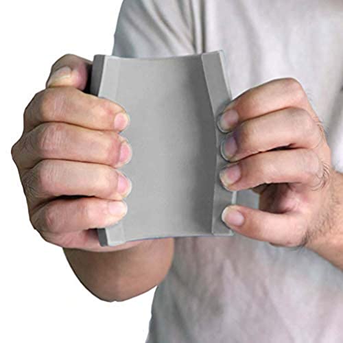 Barbell Grips - Thick Dumbbell Grips Arm Blaster Adapter with High-Density Silicone Rubber, Bar Grips for Weightlifting Muscle Growth Rapidly and Hands Stress Relieve - color: Gray