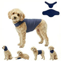 Dog & Cat Surgery Recovery Suit and Anxiety Wrap - color: Dark Blue, size: S