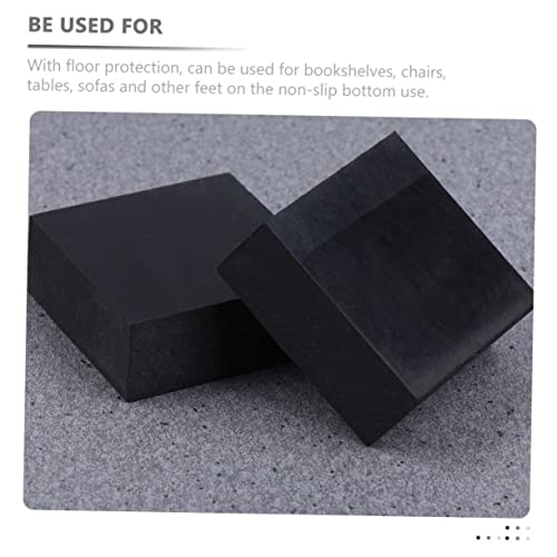 Cabilock 4pcs Exercise Mats Rubber Shock Absorber for Training Pad Home Thick Sound Insulation