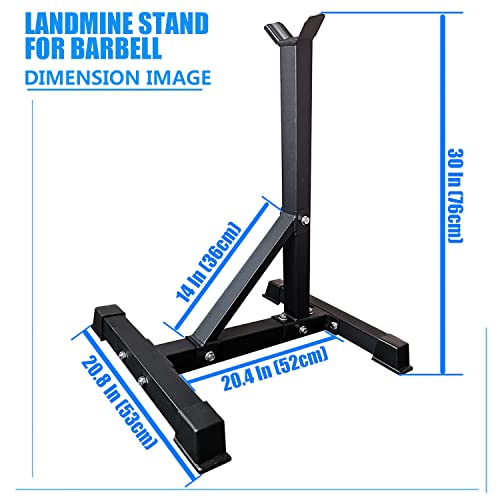 Viking Press Landmine Handle for 2-Inch Barbell, Hack Squat T-Bar Row Attachment Strength Training Accessories, Shoulder Press Landmine Attachment Equipment - color: Style H