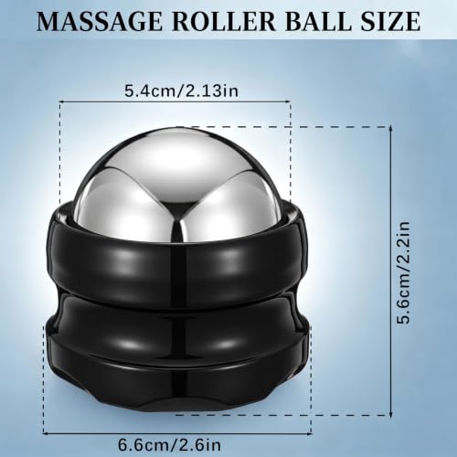 Massage Ice Roller Ball - Roller for Muscles Deep Tissue, Cold Heat Therapy | Plantar Fasciitis Roller, Tight and Sore Muscles Relief, for Neck, Shoulders, Back, Calves & Feet, Sports Relaxations Gift