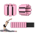 Ankle Weight Wrist Weight 2 Pack 1lb Each Adjustable | Arm and Leg Weight, Women and Men, Pilates Gym Yoga Aerobic, Strength Training - color: Pink