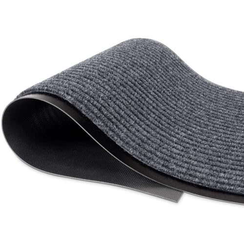 MaxMat® Extra Large Commercial Floor Mat, 3 x 5 Feet Heavy Duty Commercial Door Mat, Waterproof, Low-Profile, Easy to Clean, Rubber Backing Entry Mudroom Rug (Charcoal Grey) - color: Grey, size: 3 x 5 feet