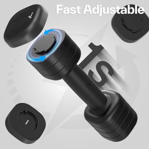 Adjustable Dumbbell Set of 2: Sportneer 4 in 1 Free Weights Dumbbells Set for Women, Hand Weights for Women at Home, Available in 5 lb × 2 and 10 lb × 2 Sets with Soft Rubber Handle for Home Gym Exercise Training - color: Twilight Black, size: 5lb × 2