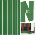 Threan 8 Pcs 4ft Sandbags for Flooding, Flood Prevention Sand Tube Bags Thickened Canvas Reusable Rain Wind Flood Barrier with Elastic Band Water Barrier Tube for Door Garden Rain Control, Green - size: 4ft