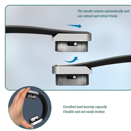 Luggage Replacement Handle, Suitcase Spare Grip, Travel Bag Repair Part | Ergonomic grip design, sturdy construction, comfortable hand feel, suitable for luggage repair and travel bag replacement - style: RB-024 Silver-White