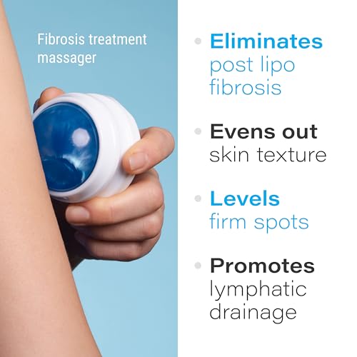 Arnica Coconut Lymphatic Massage Oil & Fibro Roller Lymphatic Massage Roller Ball Bundle, for Fibrosis Treatment, Manual Lymph Drainage & Post Surgery Recovery
