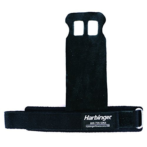 Harbinger Leather Palm Grips for Weight Lifting Hand Protection - size: Small