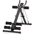 RELIFE REBUILD YOUR LIFE AB Workout Machine Adjustable Ab Trainer Machine Foldable Ab Cruncher Strength Training Equipment for Home Gym, Full Body Workout Equipment 440 LBS - color: Black