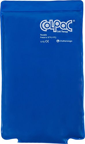 Chattanooga ColPac - Reusable Gel Ice Pack - Half Size - 7.5 in x 11 in (19 cm x 28 cm) - Cold Therapy - Knee, Arm, Elbow, Shoulder, Back - Aches, Swelling, Bruises, Sprains, Inflammation - size: 7.5x11 Inch (Pack of 1)