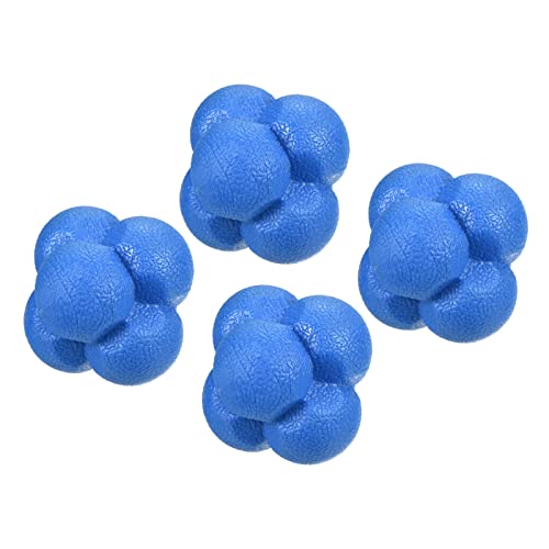 PATIKIL Bounce Reaction Balls Coordination Training Ball Agility Trainer, TPR High Difficulty, for Speed Reflex - color: Blue