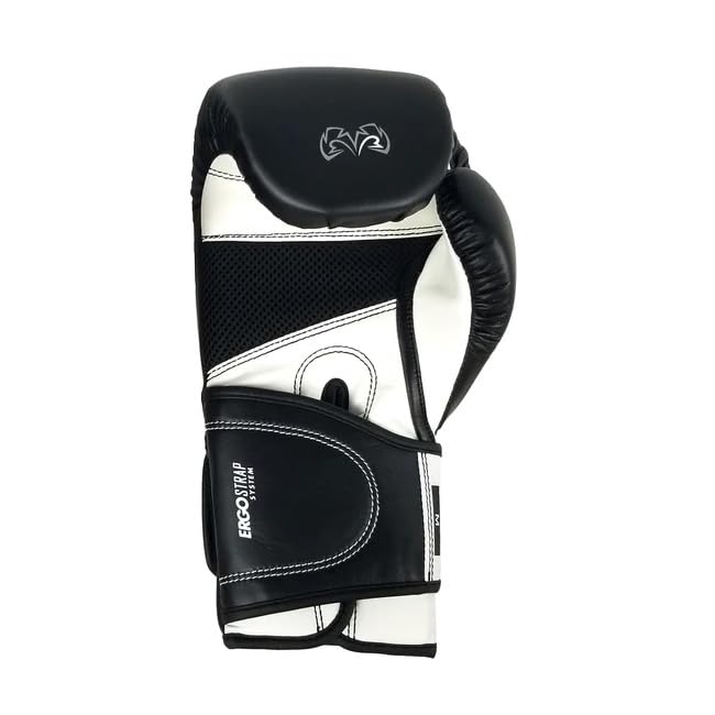 RIVAL Boxing RB2 2.0 Super Bag Gloves, Hook and Loop Closure - High-Density, Multi-Layered Padding, and Breathable Mesh Palm - color: Black, size: Small