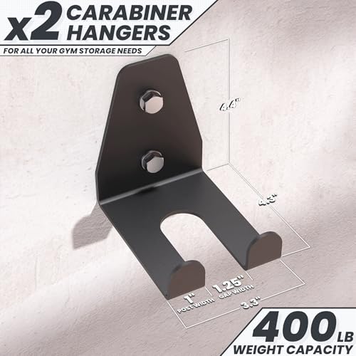 Synergee Wall Mounted Barbell Holder – Heavy Duty Gym Accessory Rack - color: a) 1 Bracket