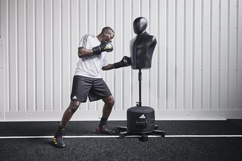 adidas MAX Height Adjustable Freestanding Punching Bag - Body Opponent Dummy with Stable Base for Boxing, Kickboxing & MMA - Professional Martial Arts Training Equipment