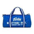 Fairtex BAG9 Retro Style Barrel Bag Thai Boxing Heavy Gym Bag Myay Thai MMA (Blue) - color: Blue