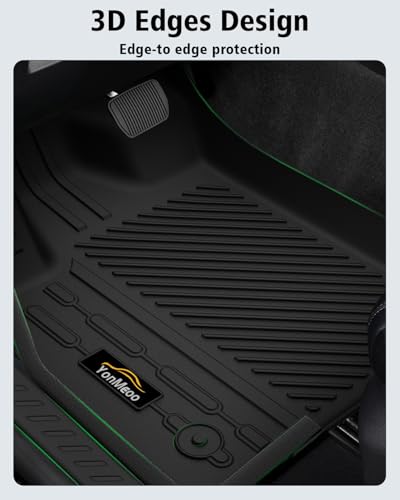 Floor Mats & Cargo Liner Custom Fit for Ford Mustang Mach E 2021-2025 2026 (NOT for Mustang) All Weather TPE Rubber 1st & 2nd Floor Liners Automotive Trunk Mat for Mach E 2025 Accessories, Black - size: For Ford Mustang Mach E 2021-2026