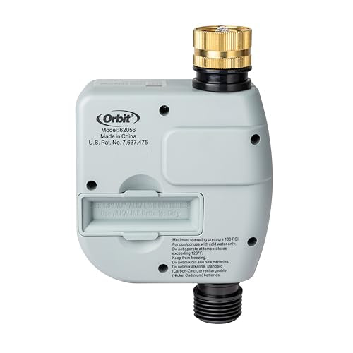Orbit One Outlet Single-Dial Hose Faucet Timer - Easy Programmable - for Garden Watering System - LCD Hose Timer with Adjustable Watering Schedule - 62056, (Pack of 5) - size: Single (Pack of 5)