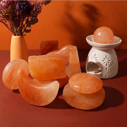 2 Pcs Ball Himalayan Salt Massage Stones Hot Massage Cold Massage Stones Set Warm Rocks Kit for Facial SPA1.97IN - size: BALL SHAPE