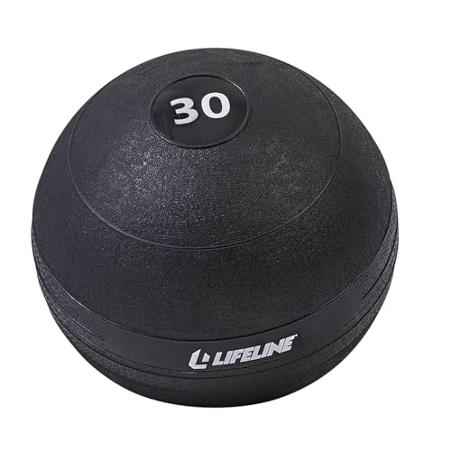 Lifeline Fitness Weighted Slam Ball - Easy to Grip Slam Ball for Home Gym and HIIT Workouts - style: 30 lb