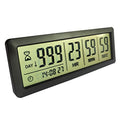 Digital Countdown Days Timer - Black Upgraded Big 999 Days Count Down Clock with Stand Strong Magnetic Back for Vacation Retirement Wedding Holiday - style: M220 Black Countdown Timer