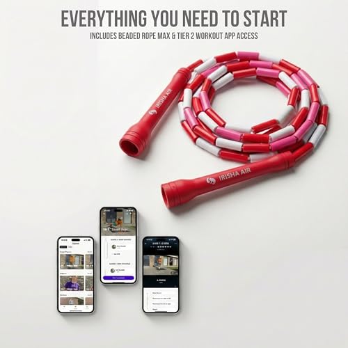 Pro-Grade Beaded Jump Rope for Beginners - color: Irisha