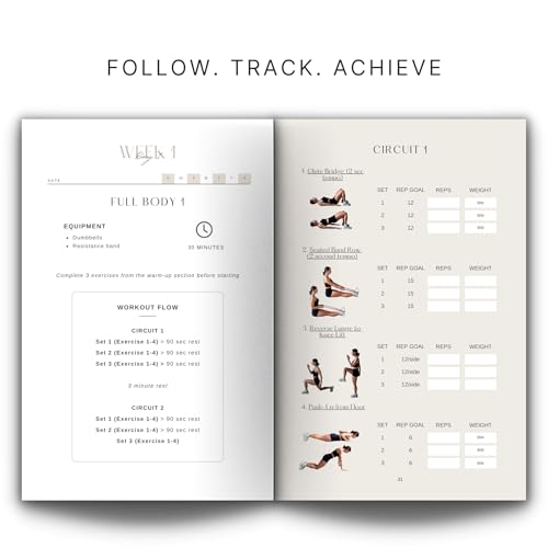 The Guided Workout Journal: Strength & Tone for Beginners: At Home Workout Program | 6 Weeks