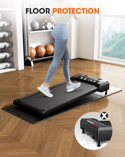 Stepwaver Walking Pad Mat for Carpet Floor, 68"x24", Treamill Mat for Hardwood Floors, High Density, 0.2" Thickness, Folable, Floor Protection for Bike, Elliptical, Treadmill